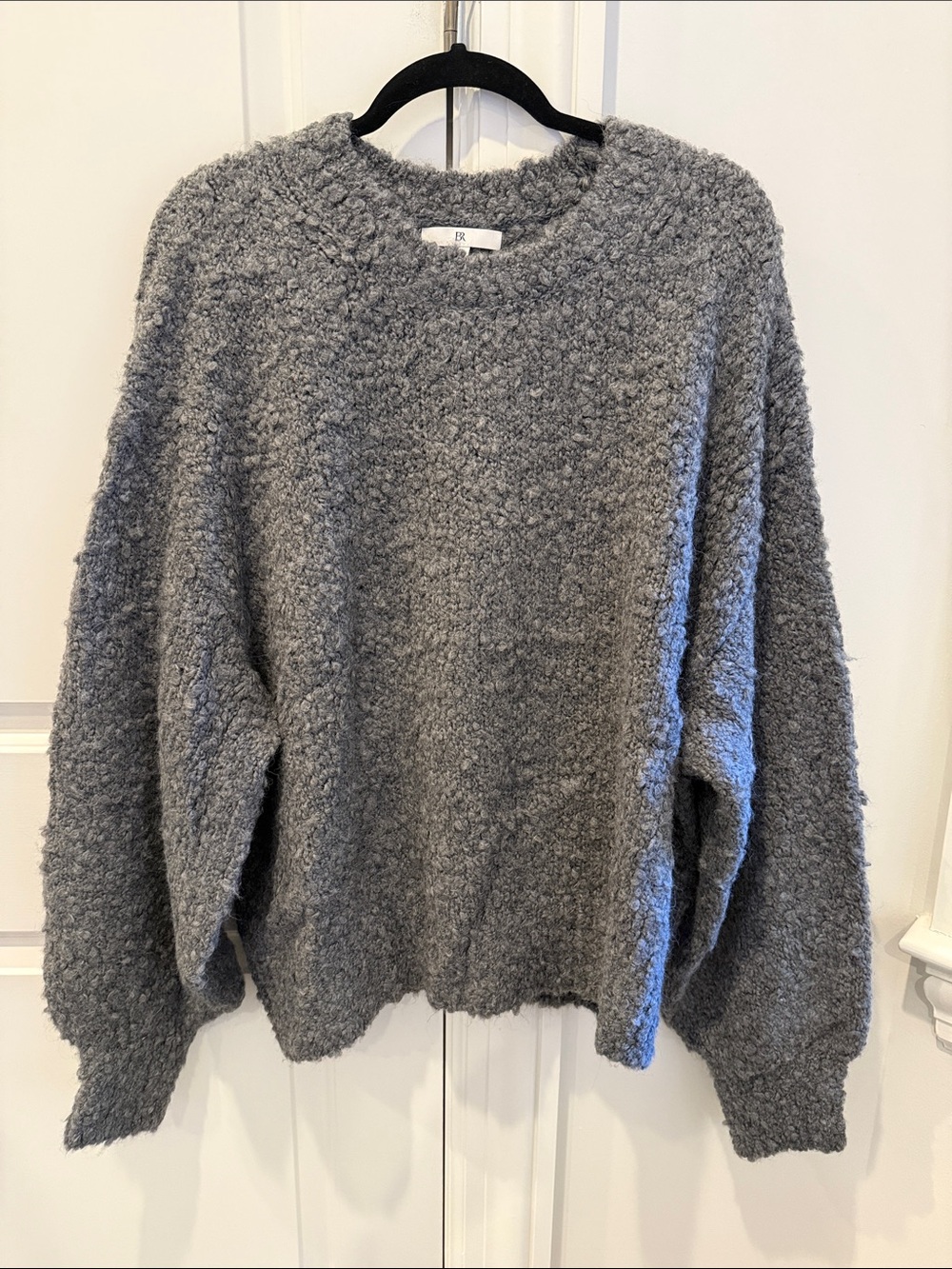 Banana Republic Gray Bouclé Wool-Alpaca Blend Crewneck Sweater Size XXL NWOT